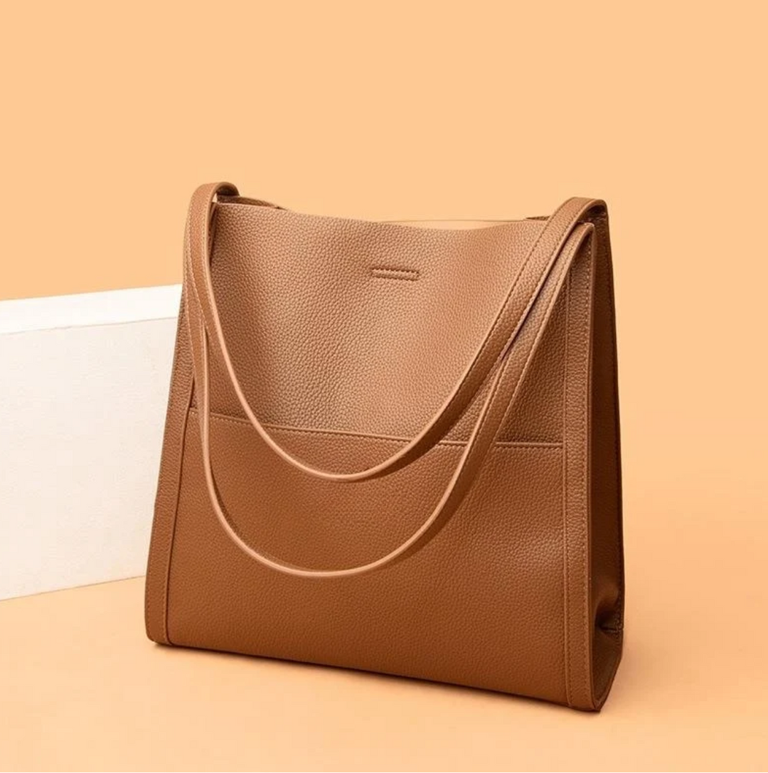 Leather Shoulder Bag for Women Tote Organizer Casual
