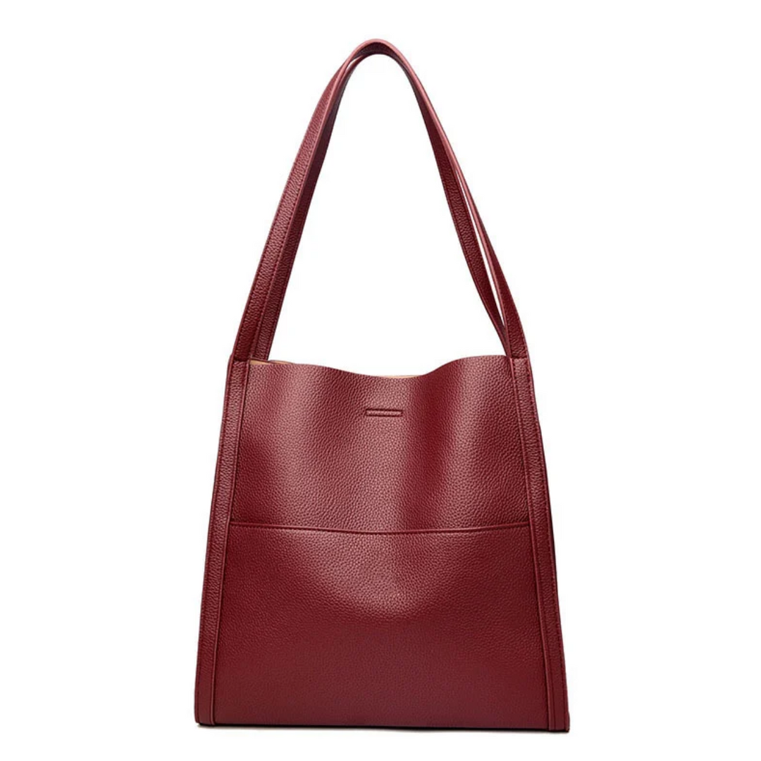 Leather Shoulder Bag for Women Tote Organizer Casual