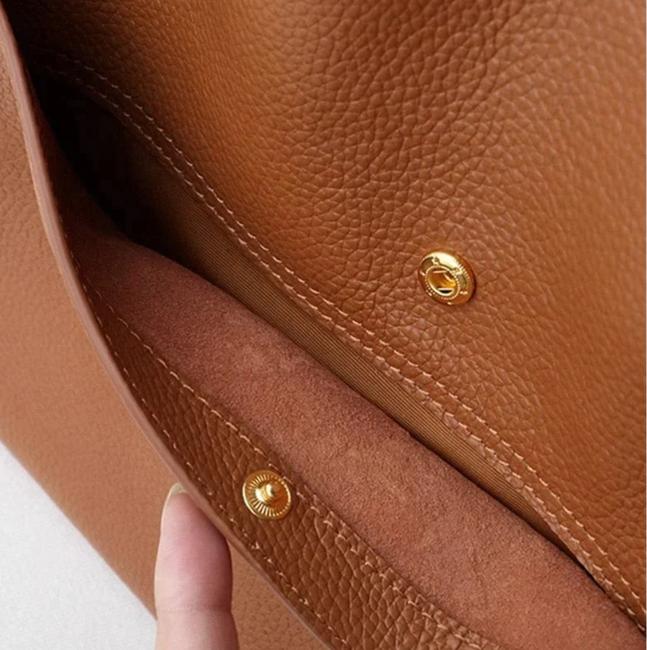 Leather Shoulder Bag for Women Tote Organizer Casual