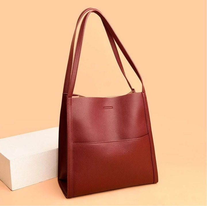 Leather Shoulder Bag for Women Tote Organizer Casual