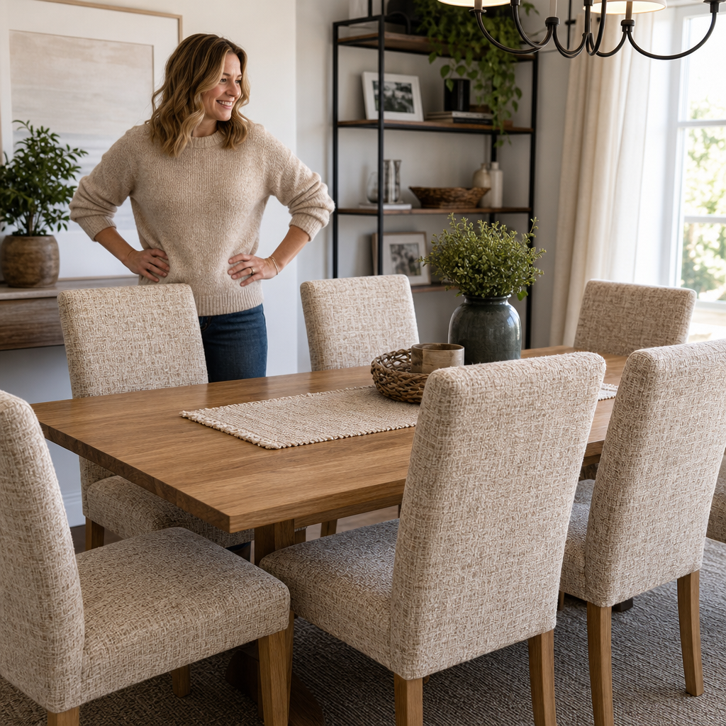 Chairwell Stretch Dining Chair Covers (4 set) - Elena Harper