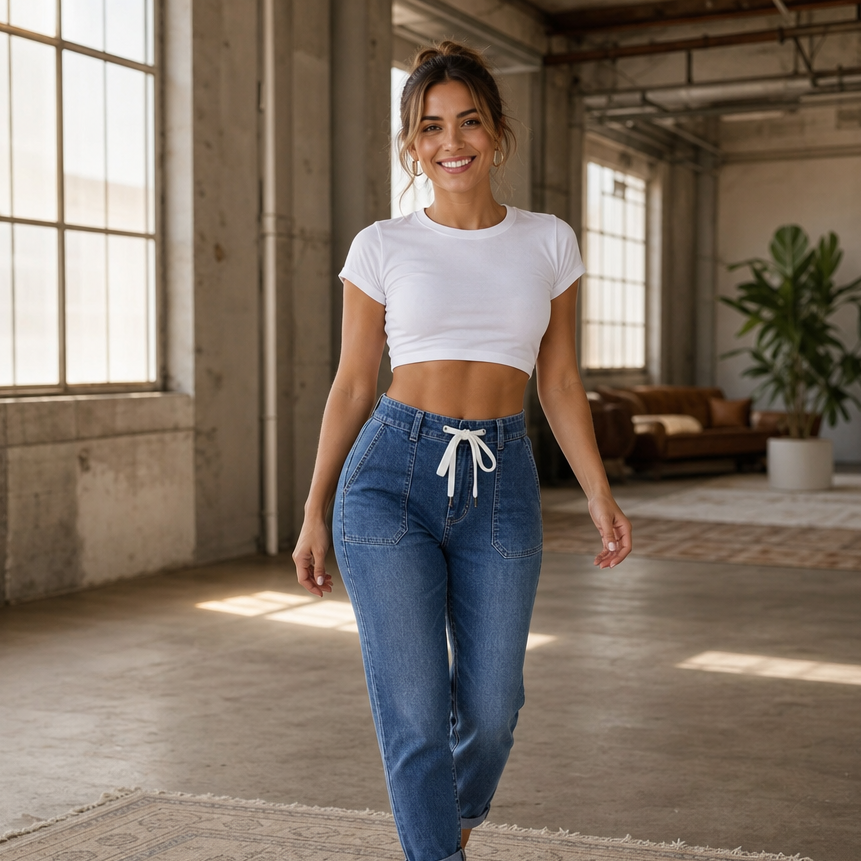 Denvera Camo Cargo Utility Joggers - Elena Harper