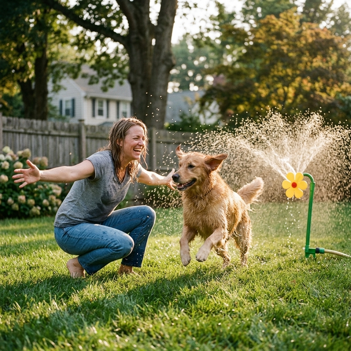 Bloomzy Dancing Flower Lawn Sprinkler - Elena Harper