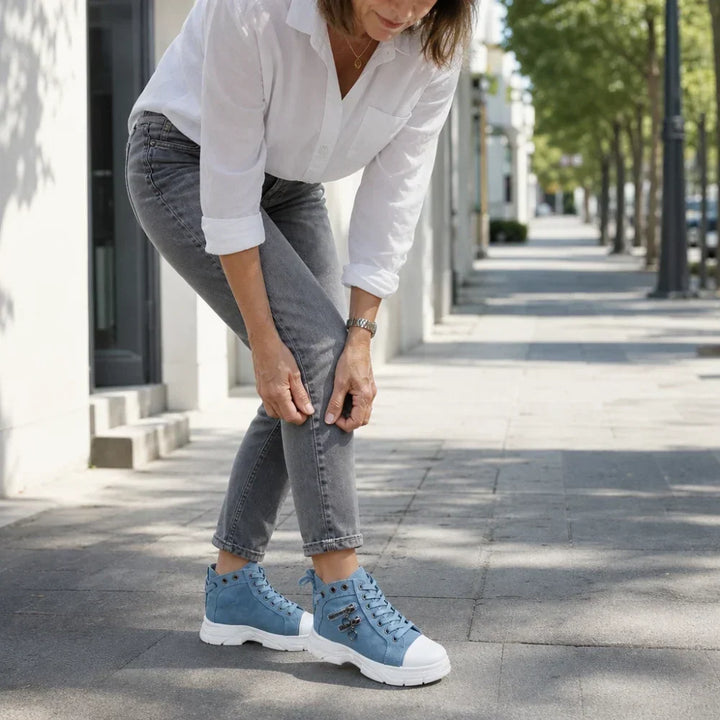 Breezara Lace-Up Platform Sneaker Boots - Elena Harper