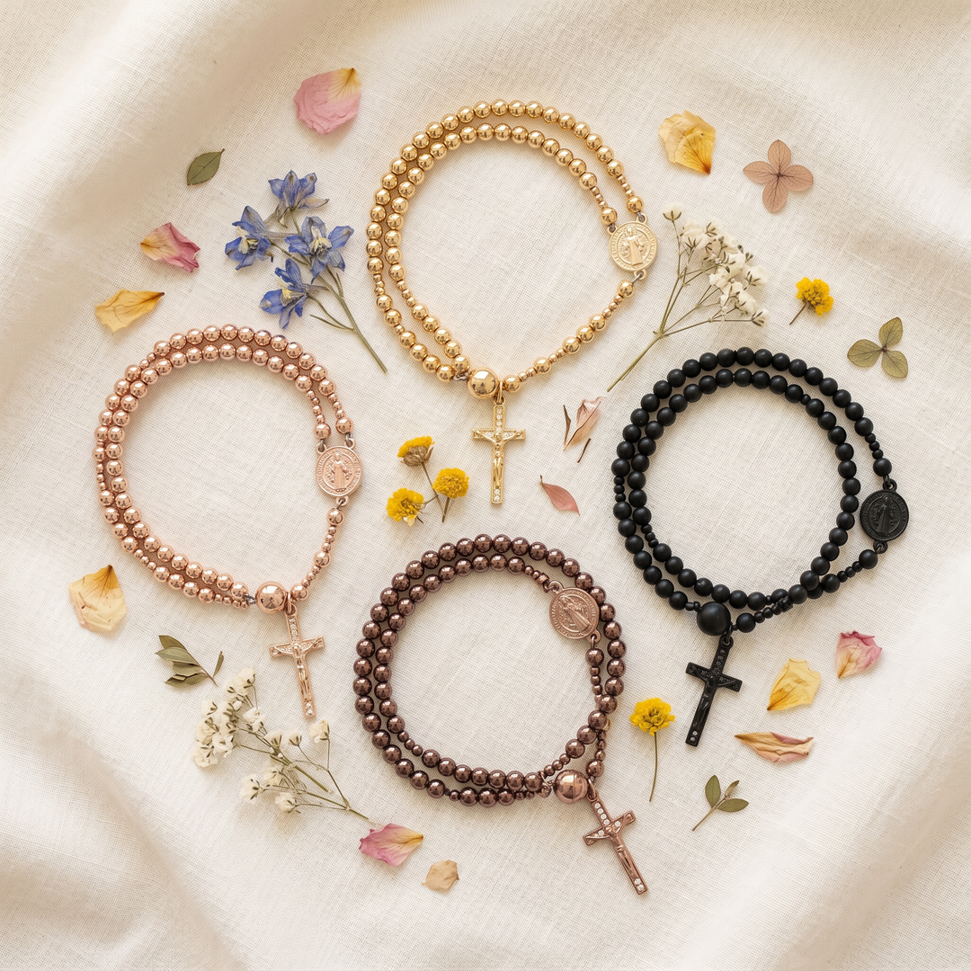 Belluna Double Wrap Rosary Bracelet - Elena Harper
