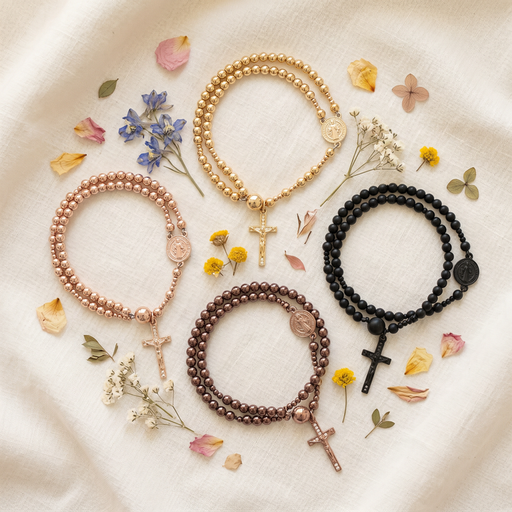 Belluna Double Wrap Rosary Bracelet - Elena Harper