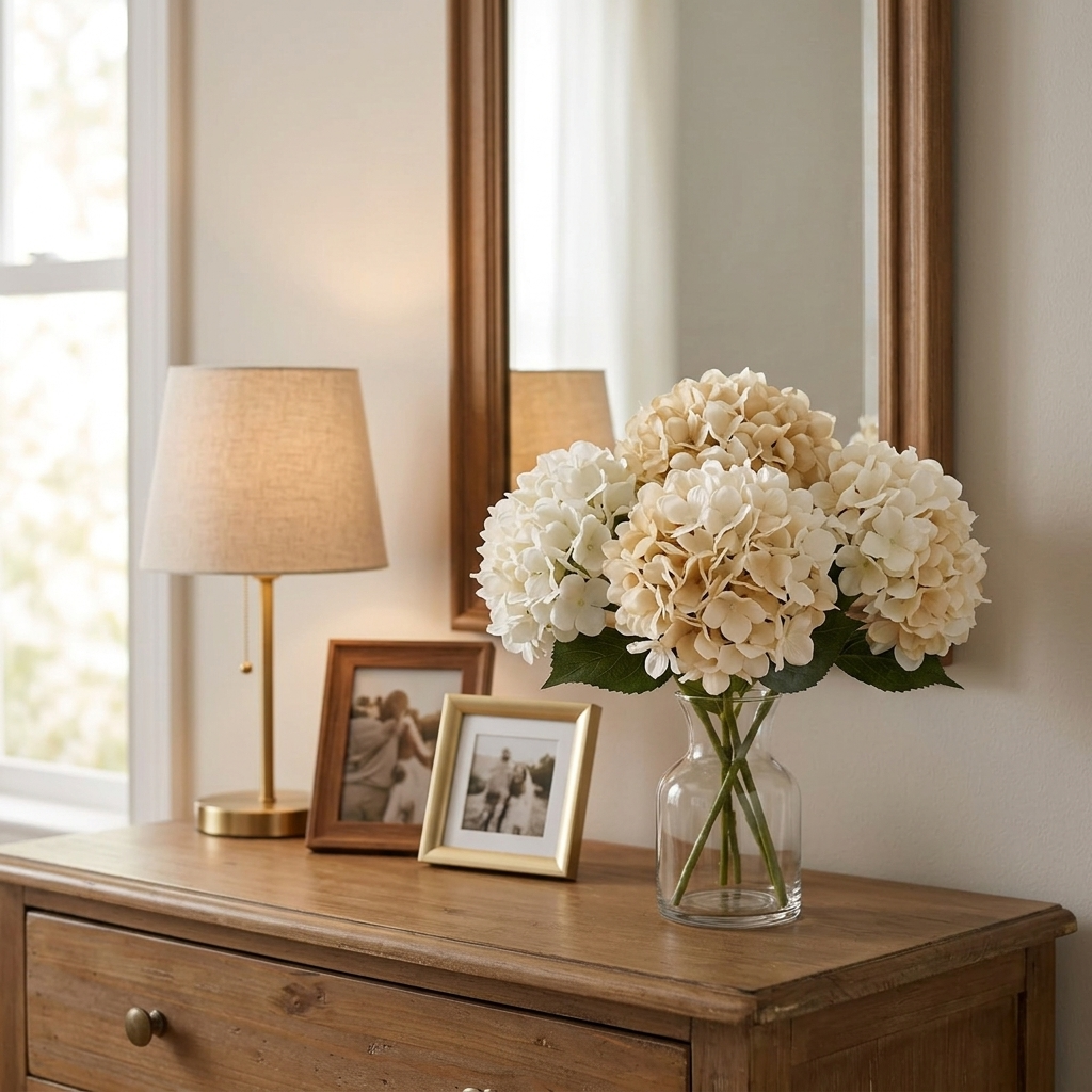 Bloomvera Realistic Silk Hydrangea Bouquet - Elena Harper