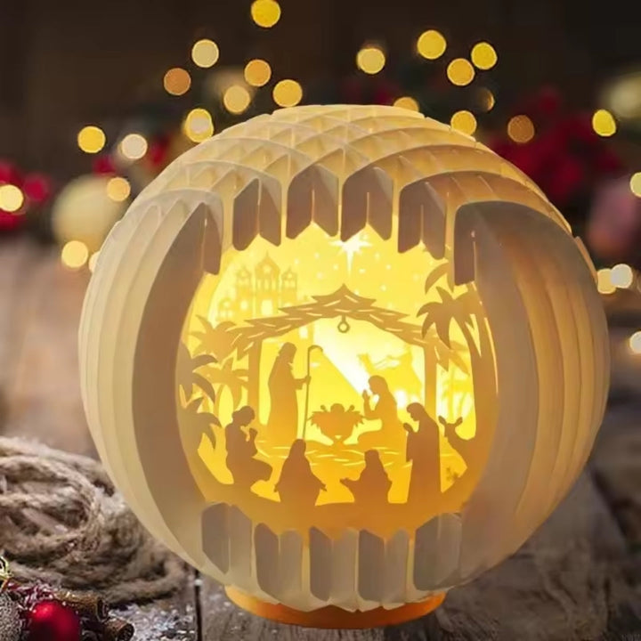 Light-Up Paper Nativity Scene