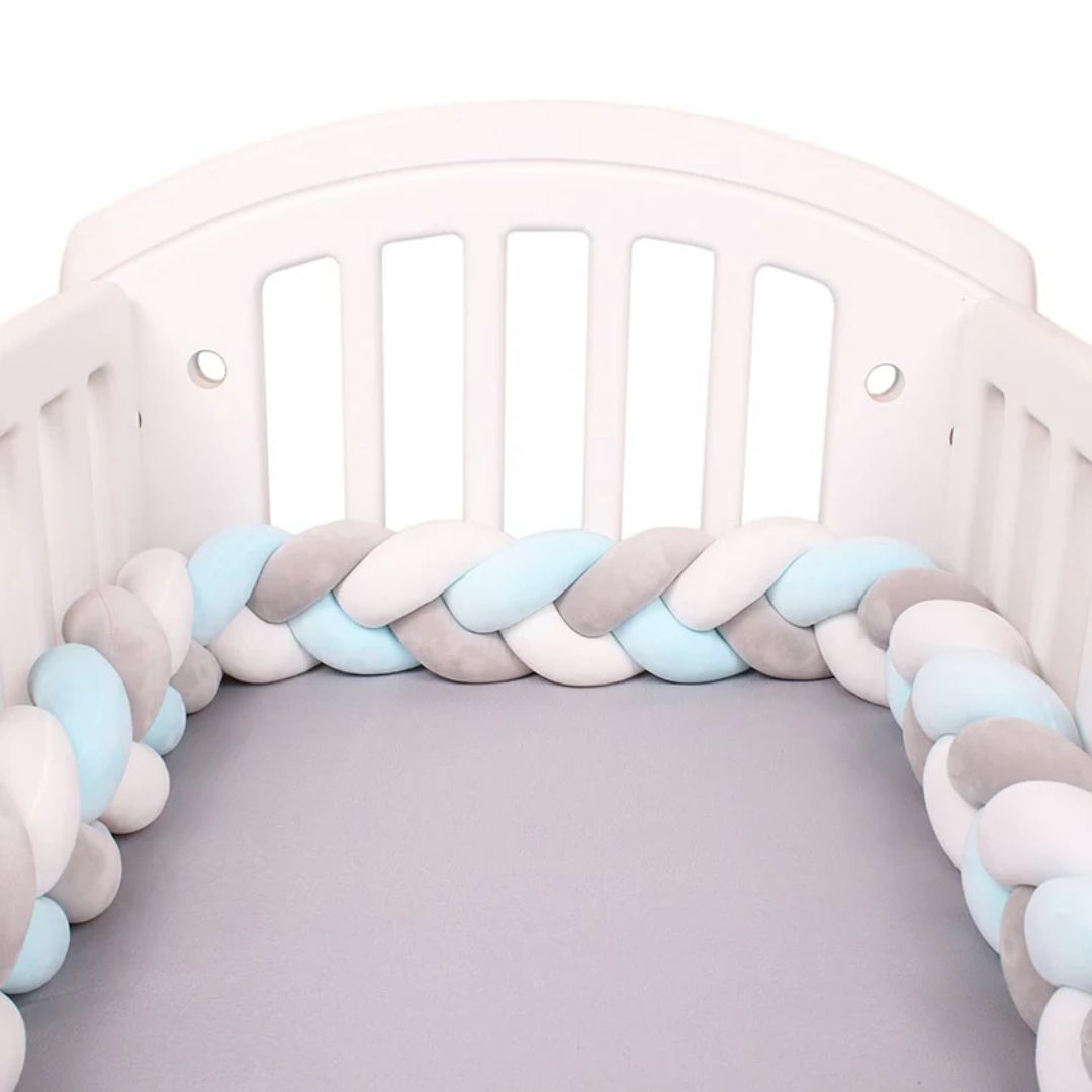 Handmade Soft Baby Bed Bumper for Safety, view 5 - Elena Harper