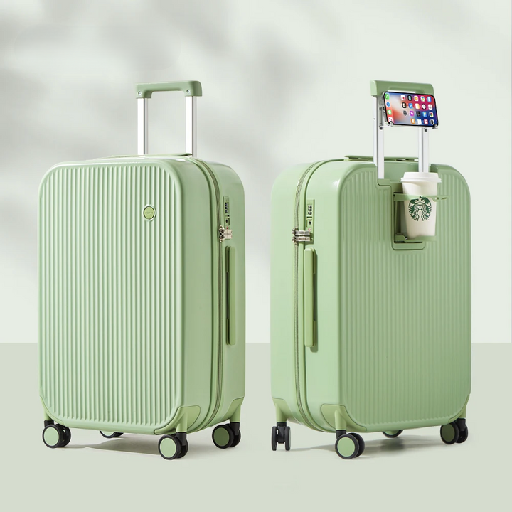Lightweight Hard-shell Travel Suitcase with Spinner Wheels, view 7 - Elena Harper