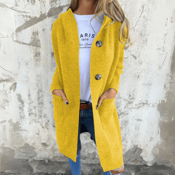 Women's Long Chic Cardigan for Effortless Style, view 6 - Elena Harper