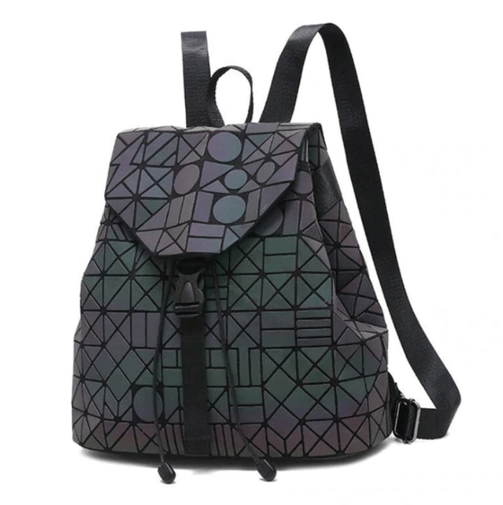 Reflective Color-Changing Women's Geometric Backpack