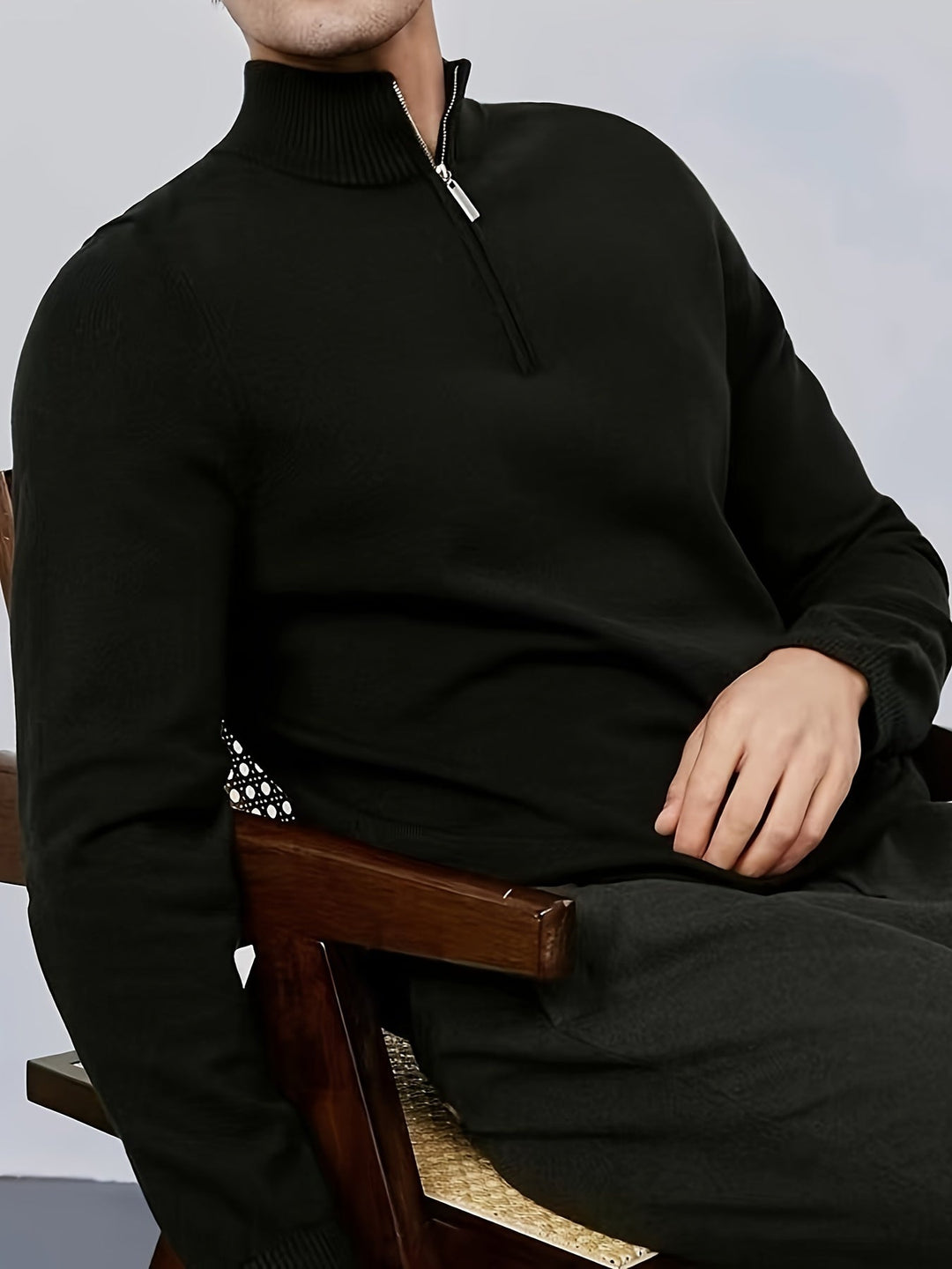 Antoine - Elegant Zip Neck Sweater