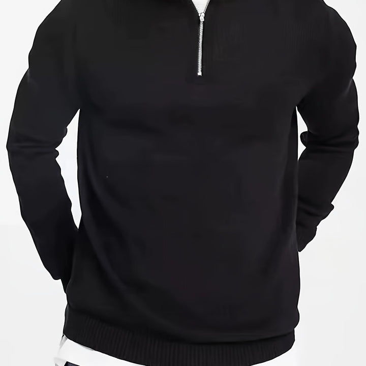 Antoine - Elegant Zip Neck Sweater