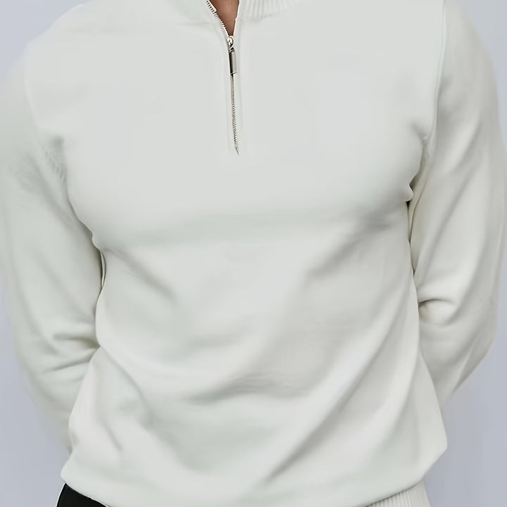 Antoine - Elegant Zip Neck Sweater