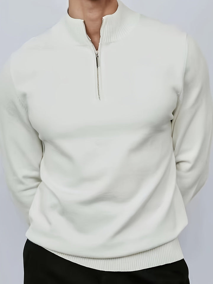 Antoine - Elegant Zip Neck Sweater
