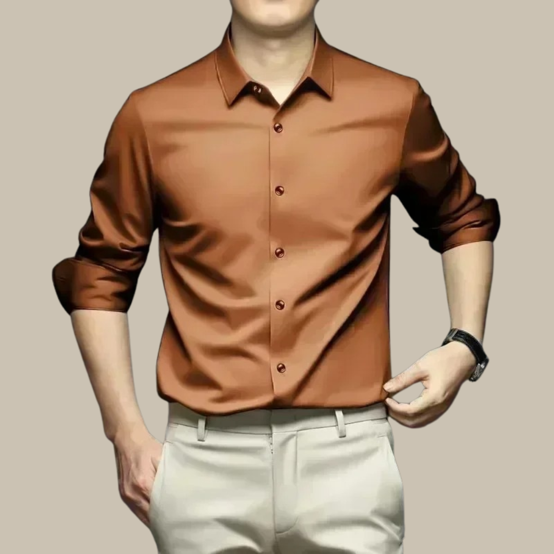 Men's Luxurious Casual Button-Up Shirt