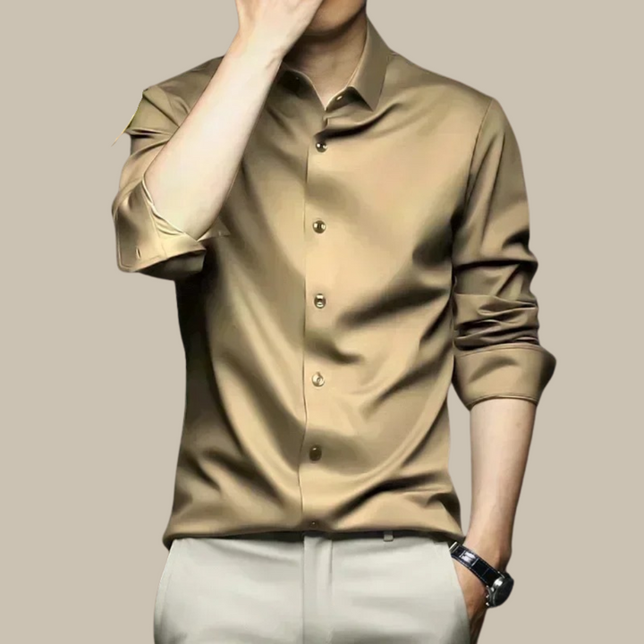 Men's Luxurious Casual Button-Up Shirt