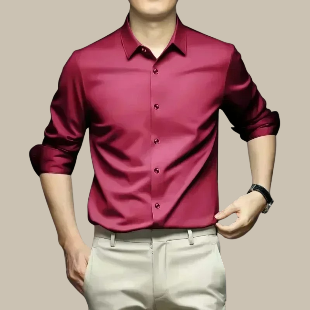 Men's Luxurious Casual Button-Up Shirt