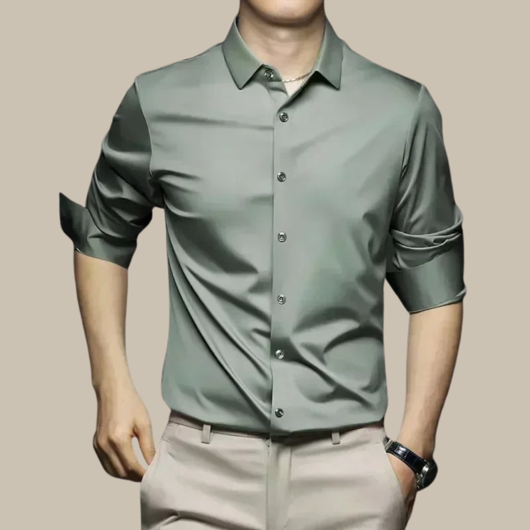 Men's Luxurious Casual Button-Up Shirt