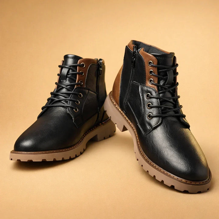 Men's Rugged Lace-Up Casual Boots for Everyday Style, view 2 - Elena Harper