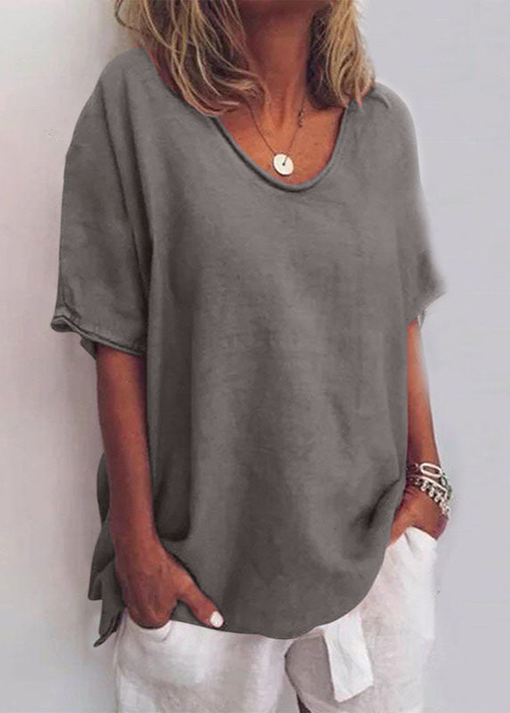 BLouse with Round Neck for Women