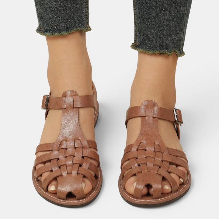 Women’s Robust Woven Leather Fisherman Sandals