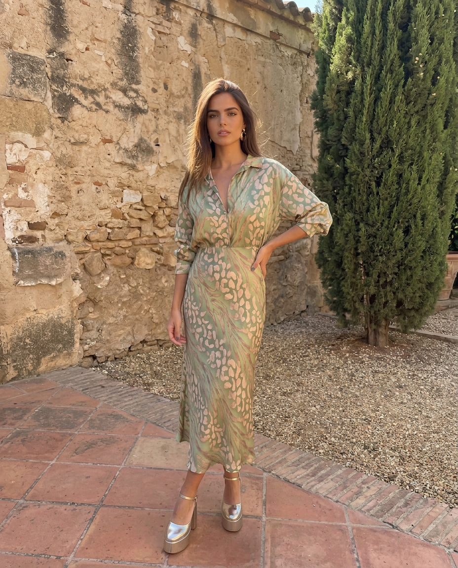 Magnific two-piece event dress by Emma & Rose Cape Town featuring elegant fabric and a sophisticated design.