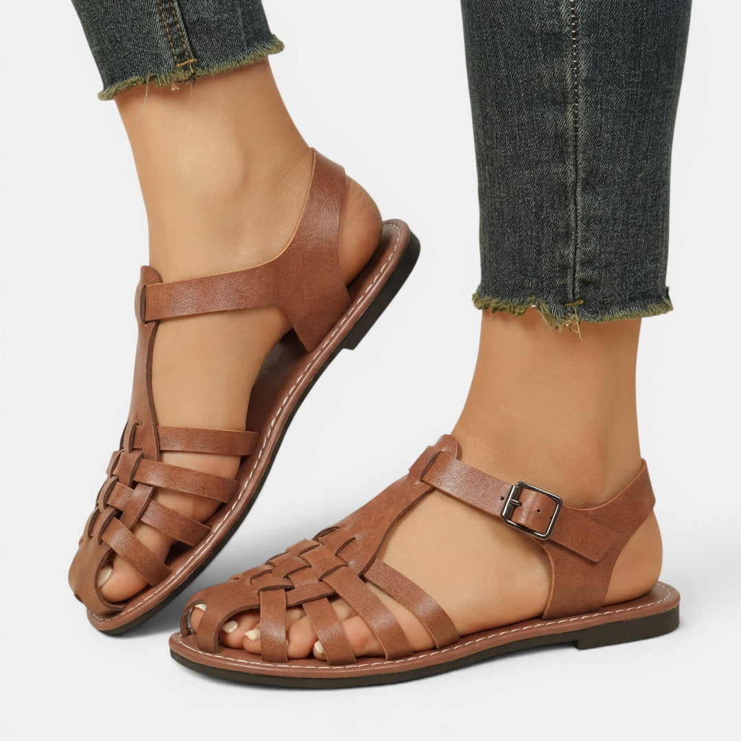 Women’s Robust Woven Leather Fisherman Sandals