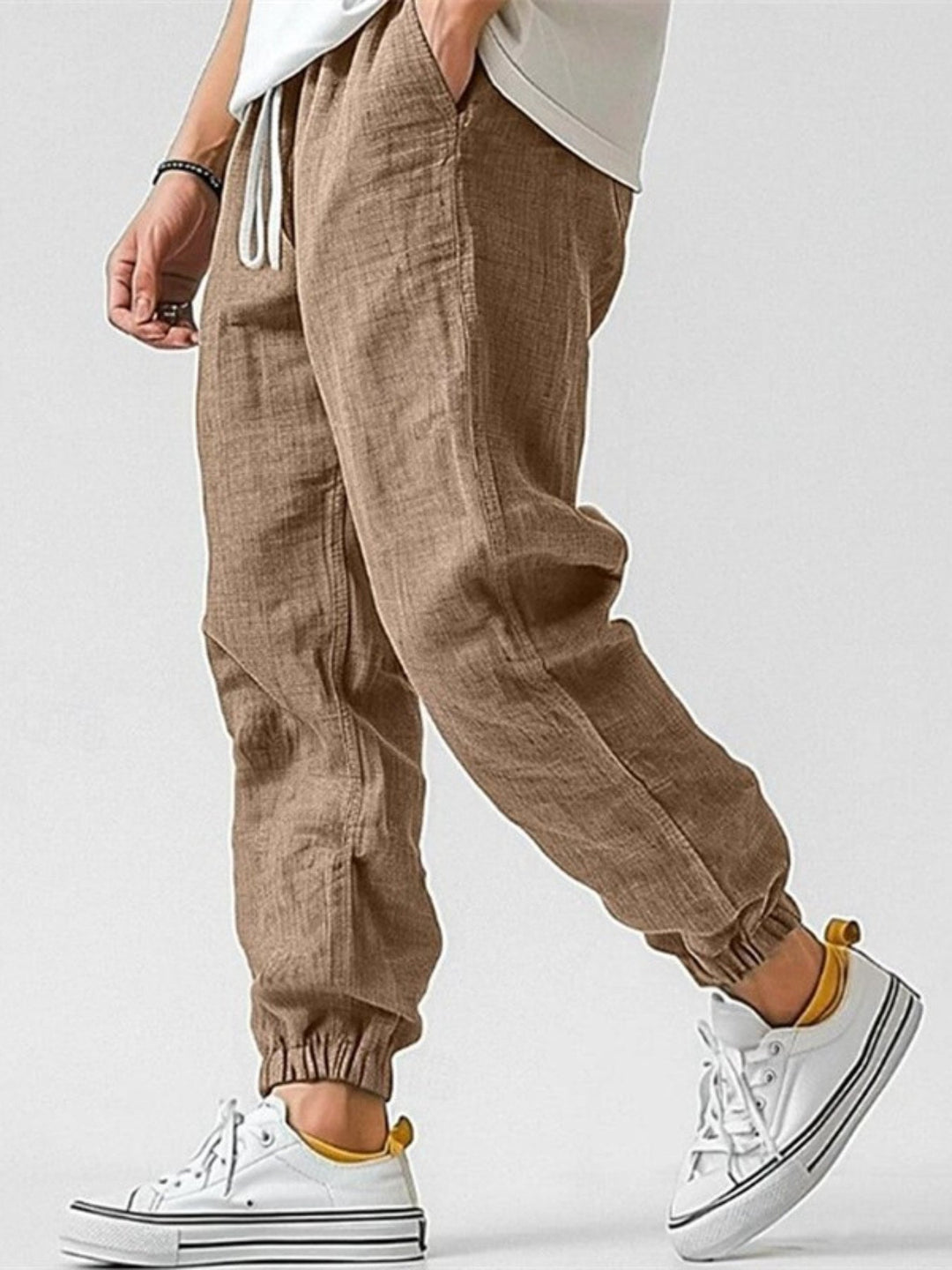 Lazaro Lightweight Linen Joggers - Elena Harper