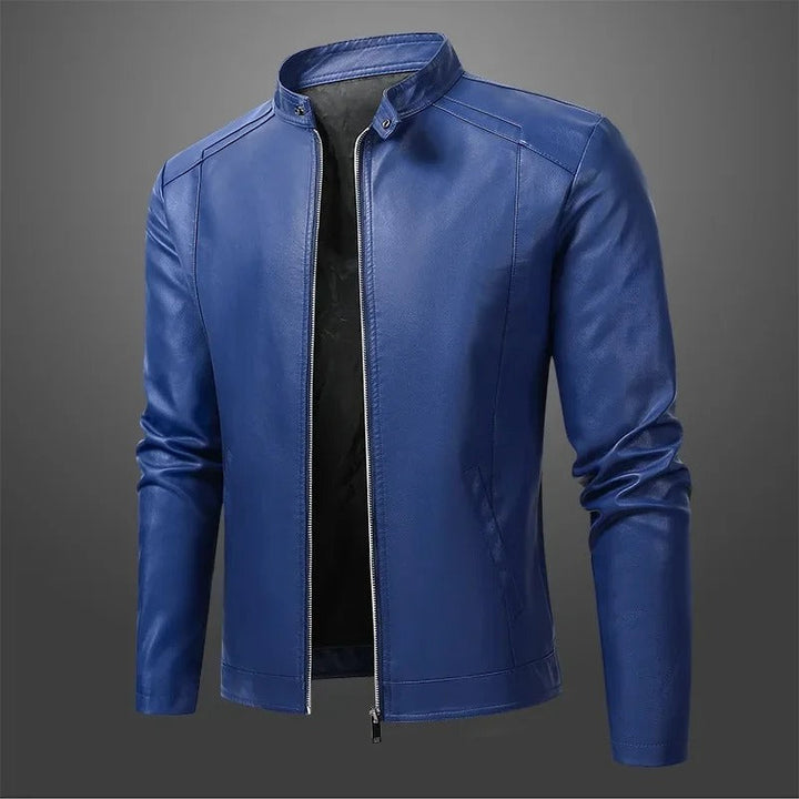 LAURENT MONACO | ELEGANT BIKER LEATHER JACKET FOR MEN