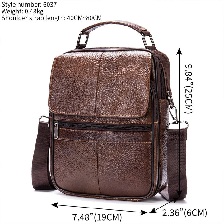 ALESSIO | Leather Shoulder Bag for Everyday Use