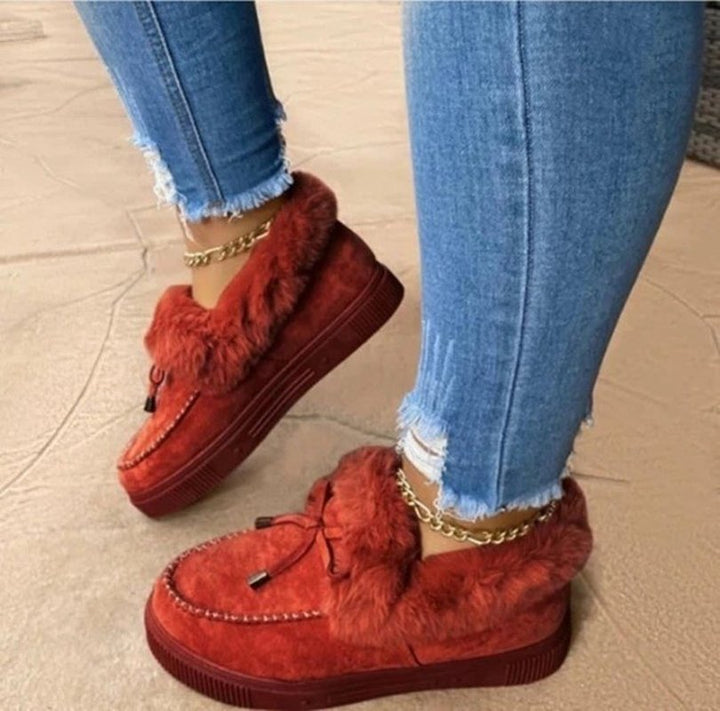 Finn Warm Slippers with Fur for Winter, view 4 - Elena Harper