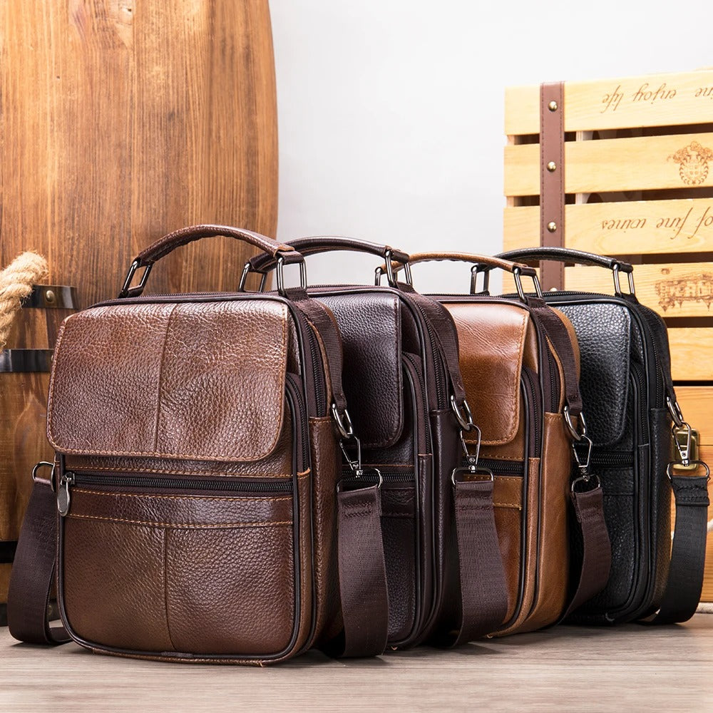 ALESSIO | Leather Shoulder Bag for Everyday Use