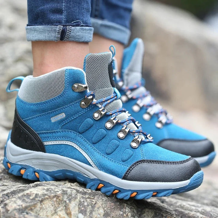 Unisex Waterproof Hiking Boots – Sturdy Outdoor Trekking Boots for Men and Women with All-Terrain Grip and Ankle Support