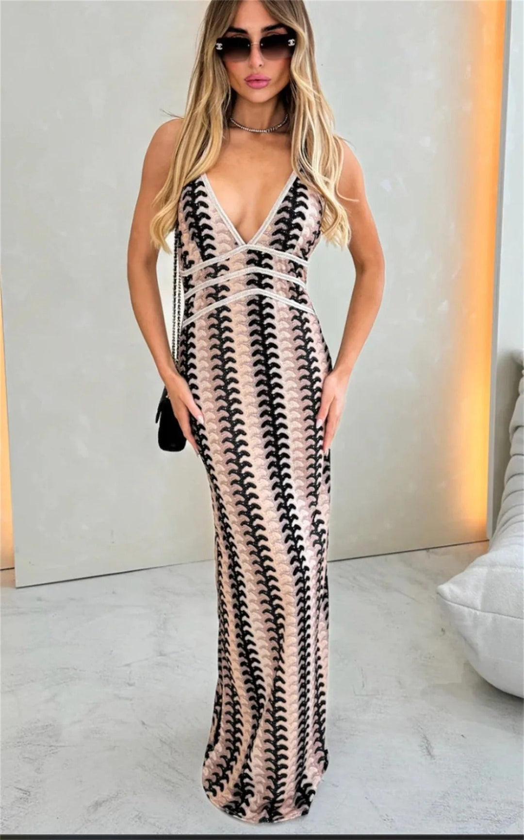 Arlette Boho Crochet Beach Tunic Dress - Elena Harper