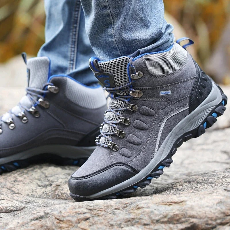 Unisex Waterproof Hiking Boots – Sturdy Outdoor Trekking Boots for Men and Women with All-Terrain Grip and Ankle Support