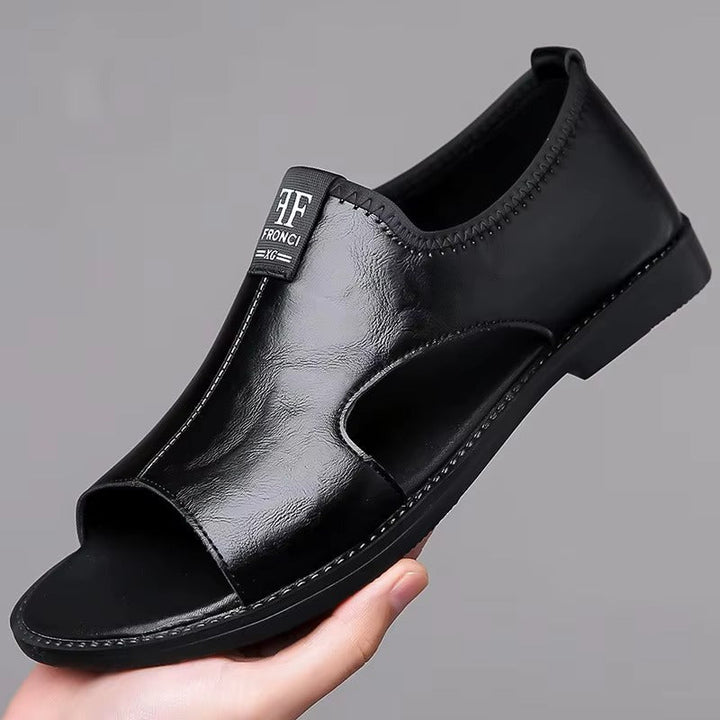 Boriss Comfortable Leather Sandal - Elena Harper