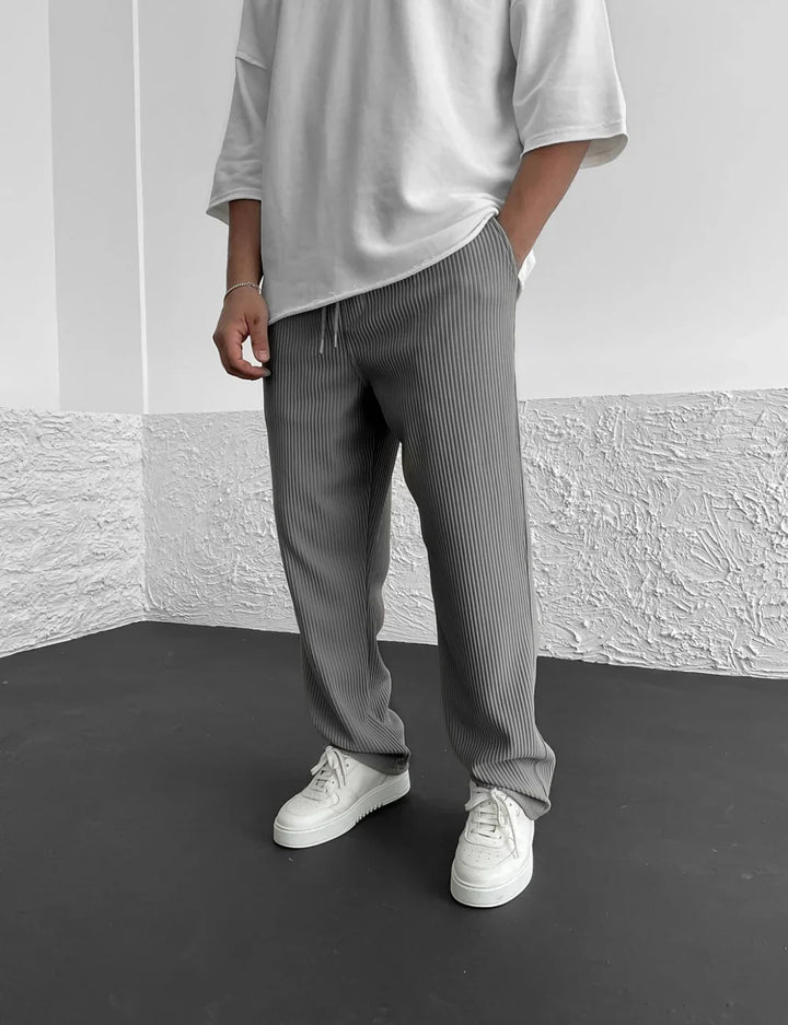 Marion Casual Loose Cord Pants with Drawstring - Elena Harper