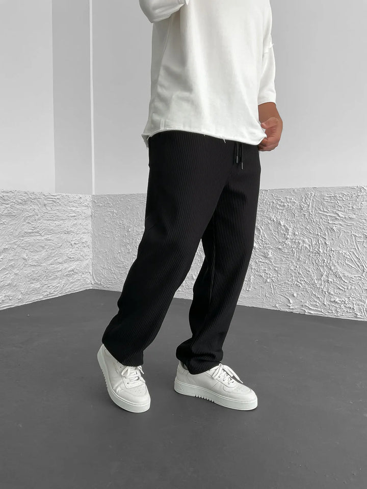 Marion Casual Loose Cord Pants with Drawstring - Elena Harper