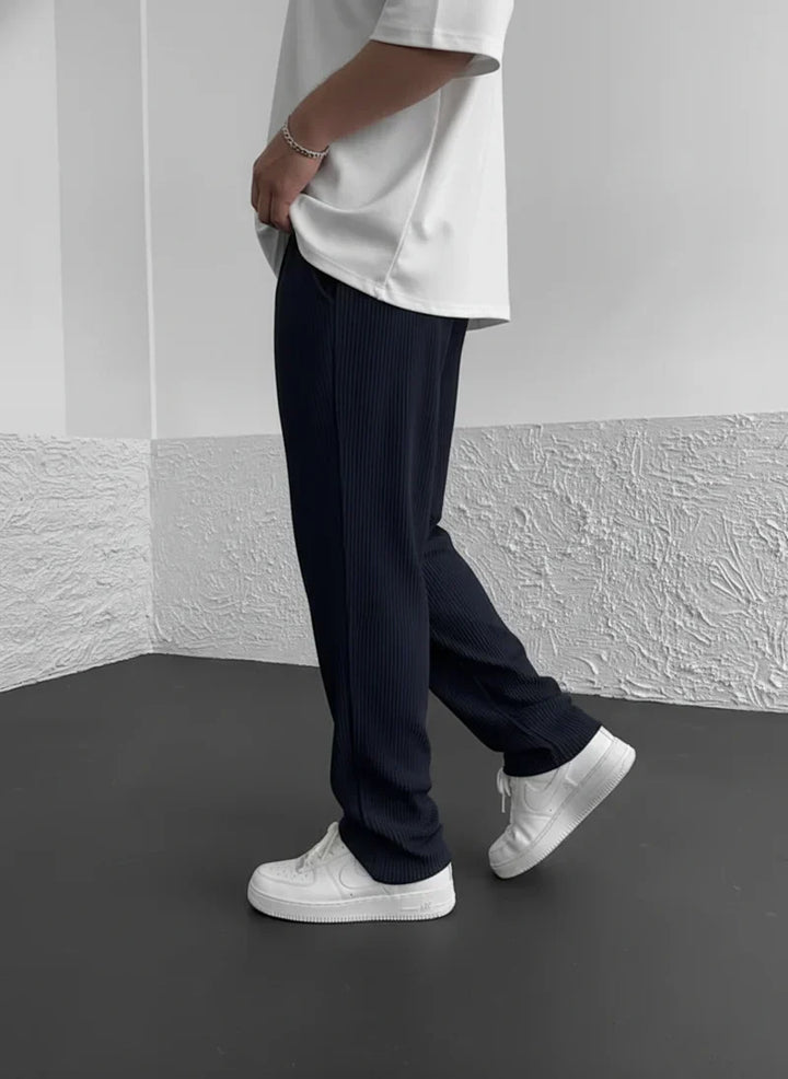 Marion Casual Loose Cord Pants with Drawstring - Elena Harper