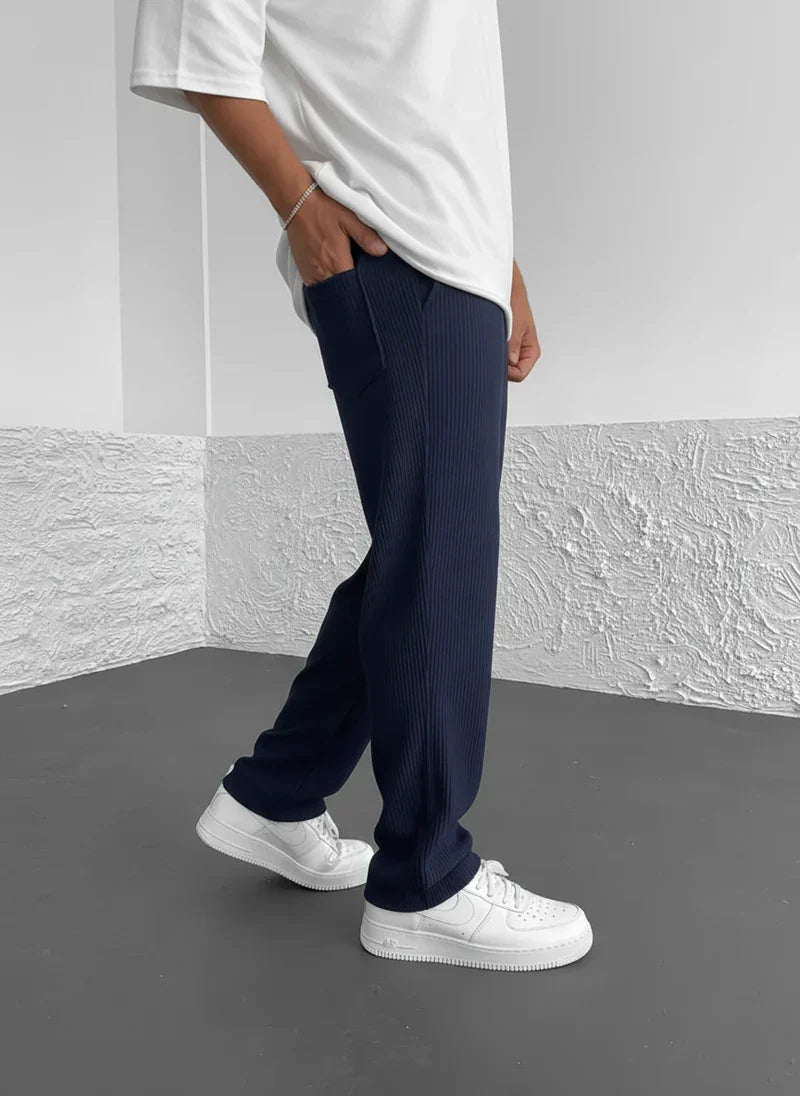 Marion Casual Loose Cord Pants with Drawstring - Elena Harper