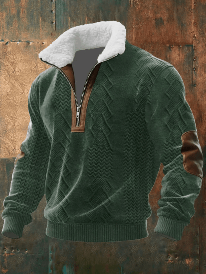 Will Stylish & Comfortable Sweater with Warm Fleece Collar - Elena Harper