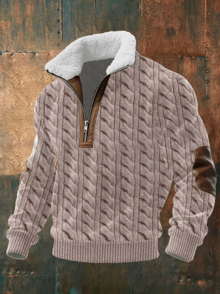 Will Stylish & Comfortable Sweater with Warm Fleece Collar - Elena Harper