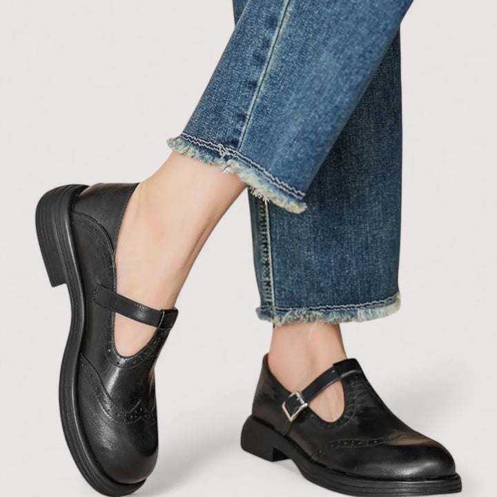 Elegant Vegan Leather Mary Janes