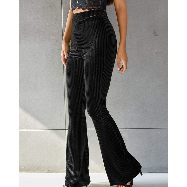 Sadie High-Waist Flared Pants, view 5 - Elena Harper