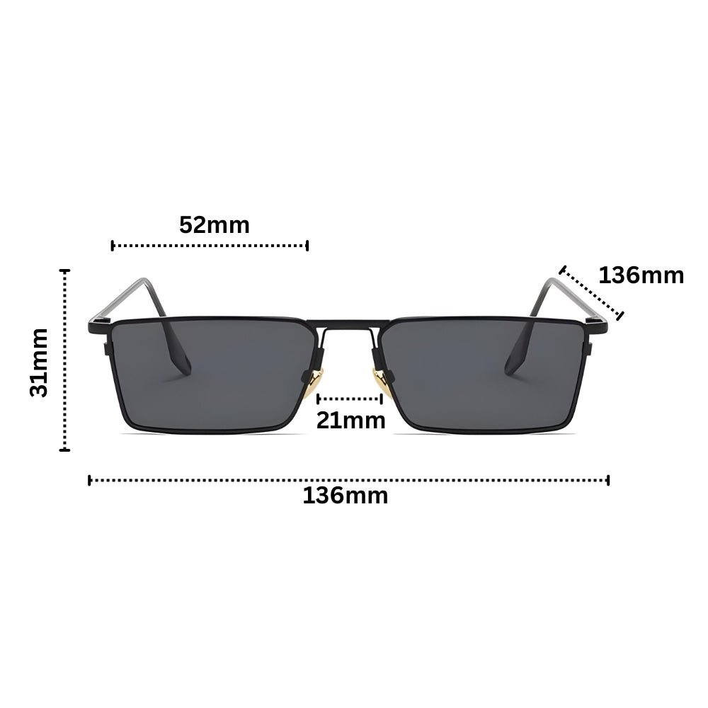 Luminex Avant Sunglasses with Square Frame - Elena Harper