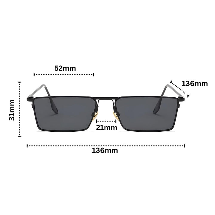 Luminex Avant Sunglasses with Square Frame - Elena Harper