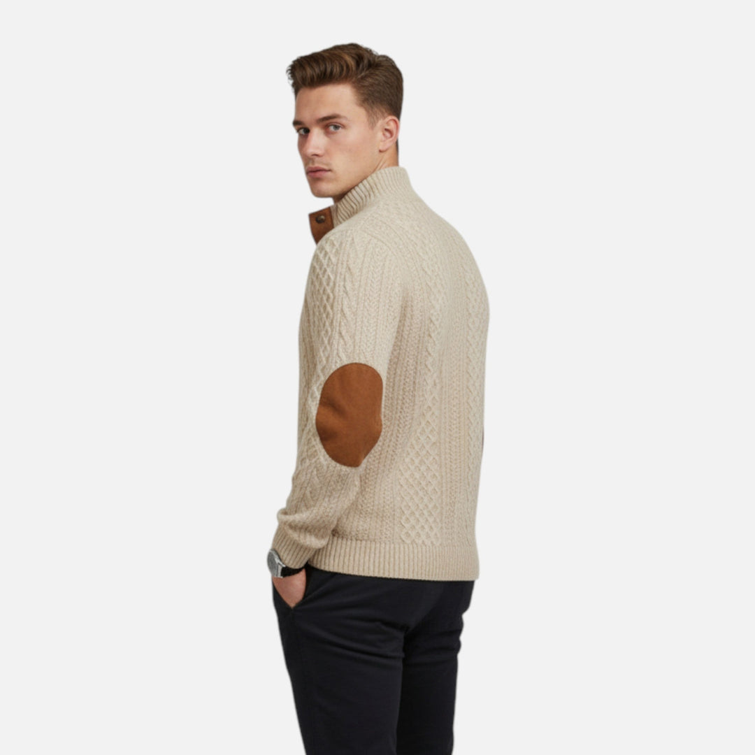 Men's Classic Cable-Knit Pullover Sweater