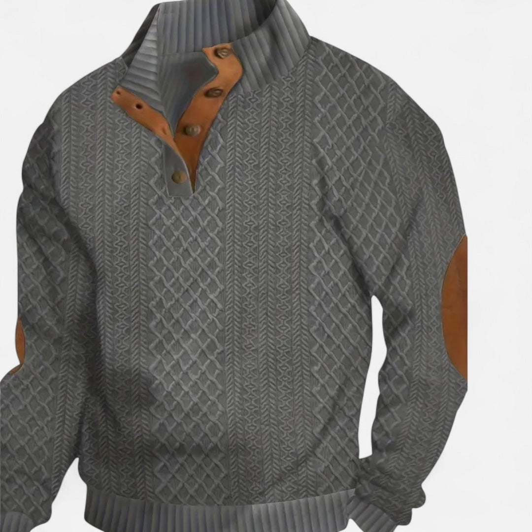 Men's Classic Cable-Knit Pullover Sweater